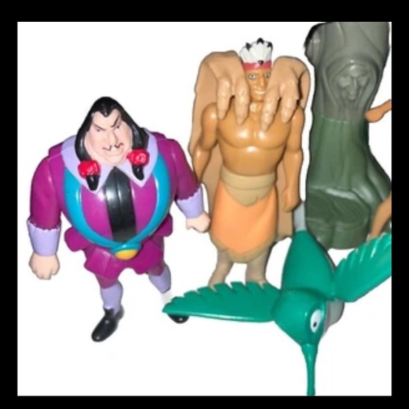 1995 Burger King Pocahontas Kids Meal Lot Of 8 Toys 🧸 Mint Full Set RARE - Picture 2 of 3